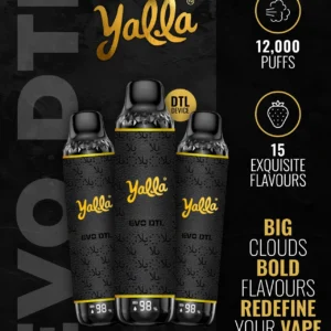 Yalla EVO DTL DISPOSABLE 12K PUFF 3MG