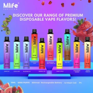 MLIFE DISPOSABLE 6000 PUFFS 50MG